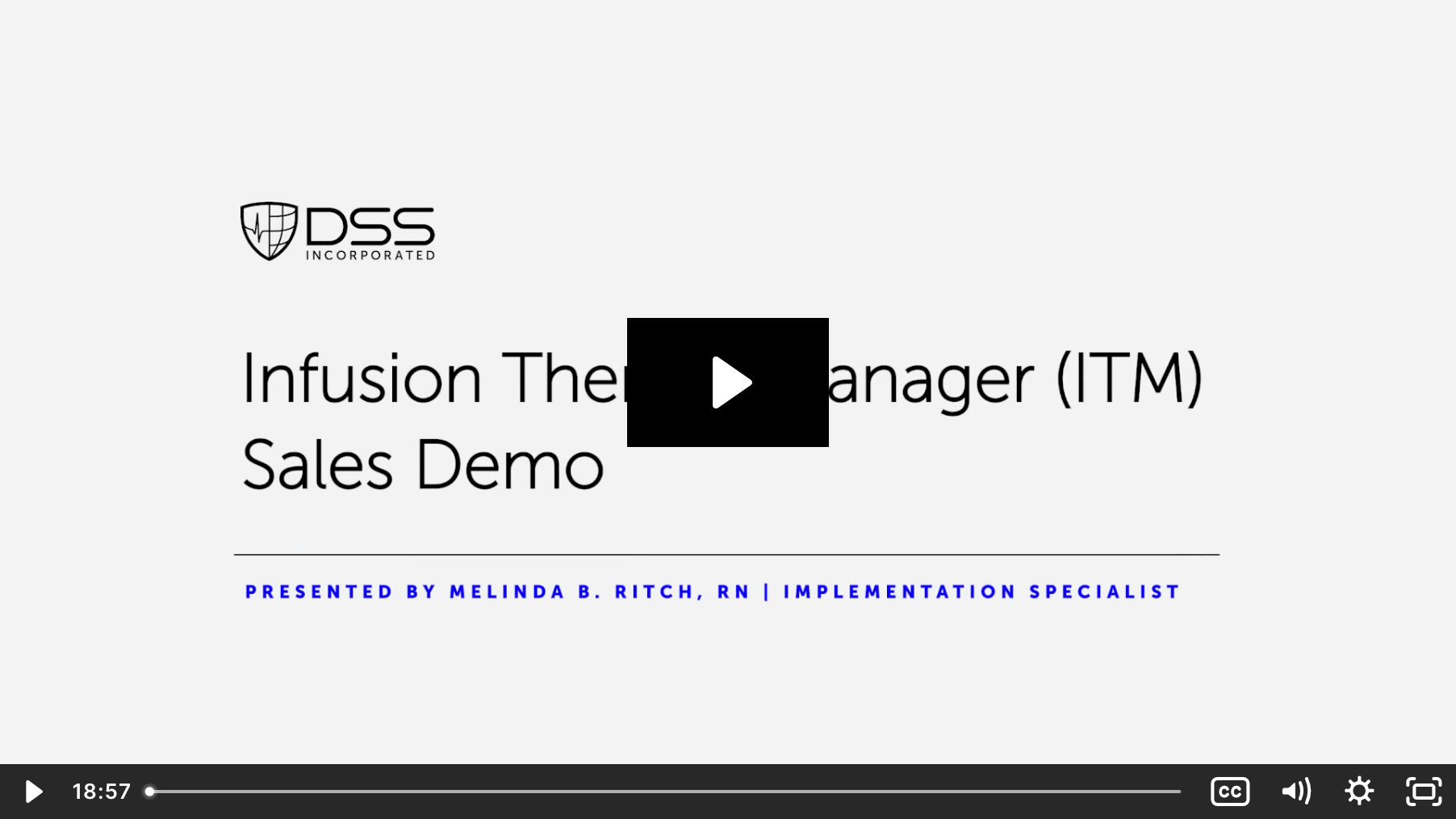 ITM Sales Demo ITM Sales Demo