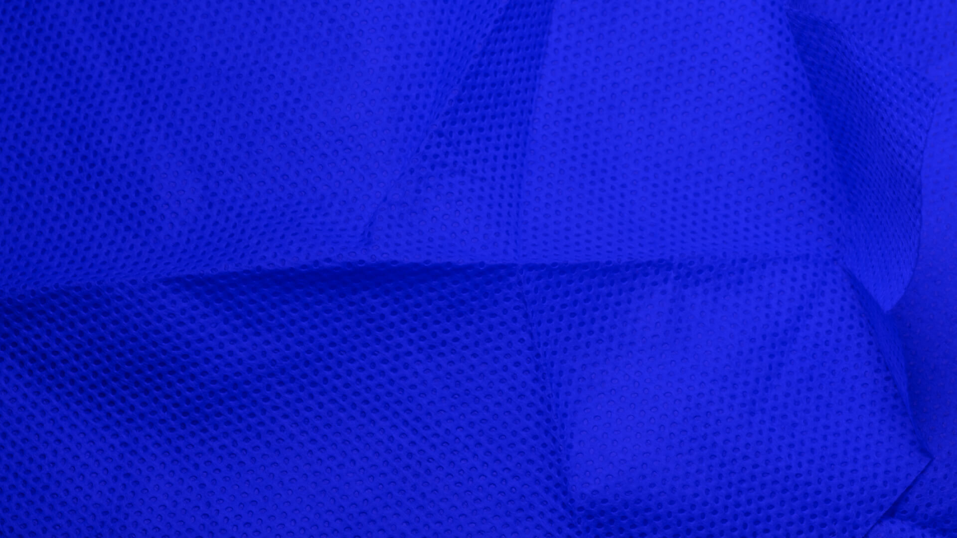 Surgical scrub in vivid blue